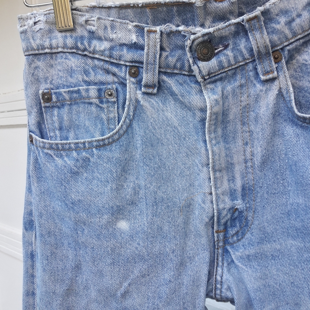 VINTAGE Levis Jeans Red Tag Cotton Frayed Edges - Picture 11 of 16